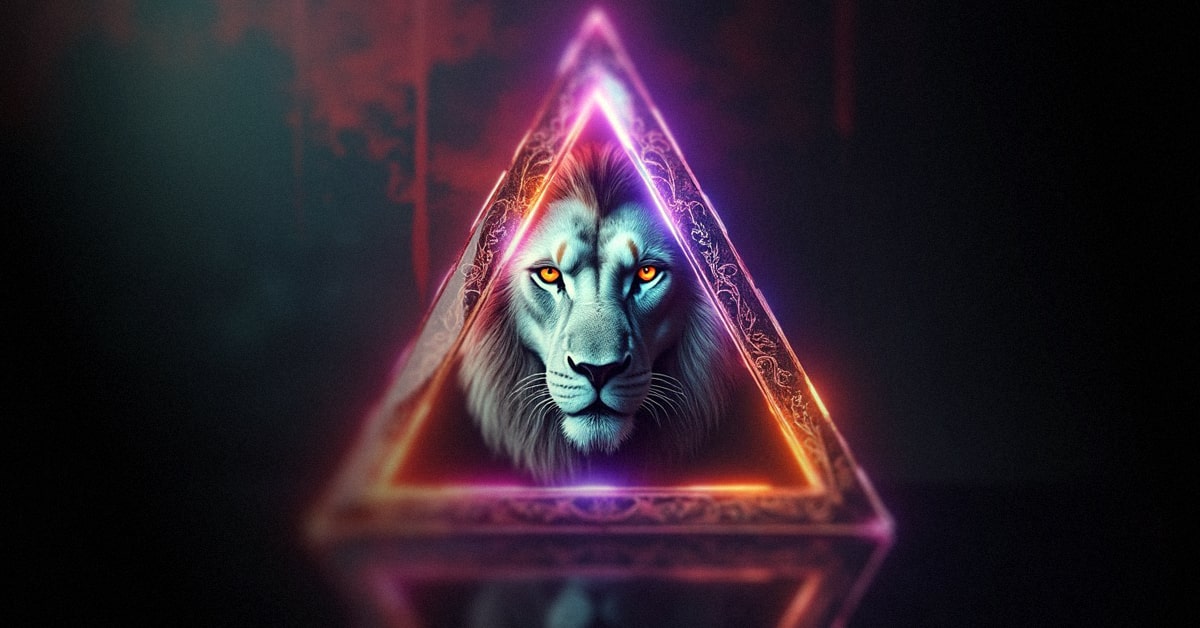 Lion's Head Inside a Triangle