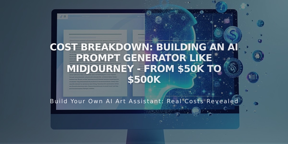 Cost Breakdown: Building an AI Prompt Generator Like Midjourney - From $50K to $500K